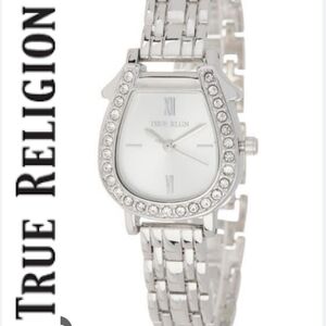 True Religion Horseshoe Case Bracelet Watch- Silver